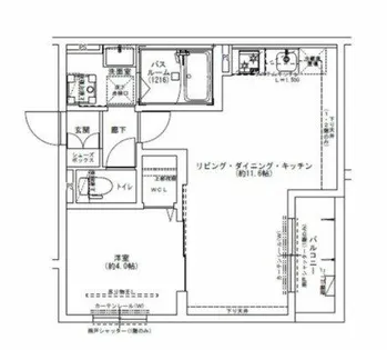 Louis Apartment長瀬ノール【201号室】の間取り