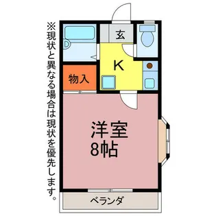 セザンヌ高師B【2階】の間取り