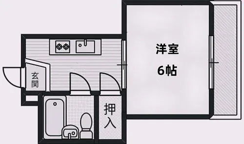 ビスタ新庄ハイツⅢ【508号室】の間取り