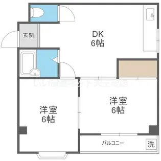シャトー村井【4階】の間取り