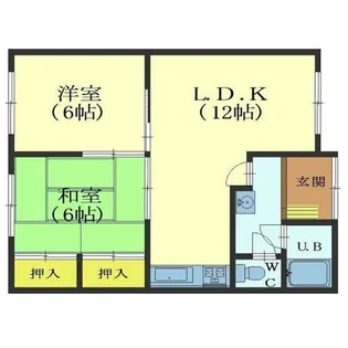 ハウス・ユー【202号室】の間取り