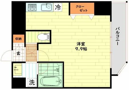 クレグラン北梅田【3階】の間取り
