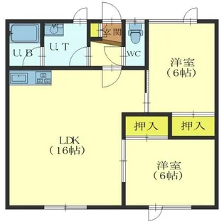 アル東浜【203号室】の間取り