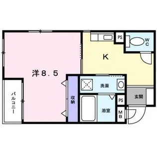 ブリック メゾン 金剛【2階】の間取り