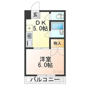 ルシェール西院【3階】の間取り