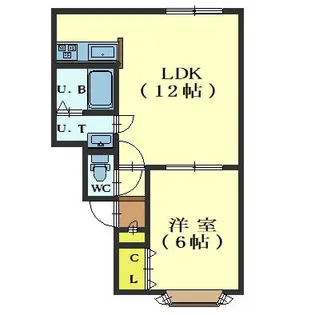 パークサイドA【102号室】の間取り