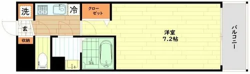 スワンズシティ梅田ウエスト【9階】の間取り