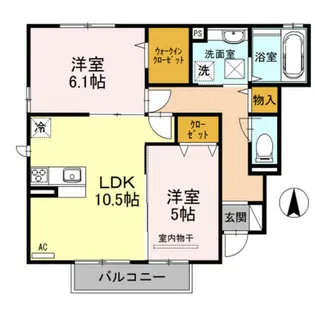 サン ハイム【1階】の間取り