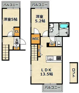グルーブメゾンⅧ【202号室】の間取り
