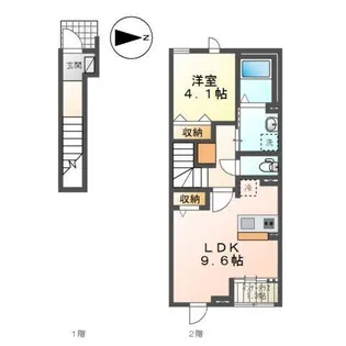 ジェンティーレ【2階】の間取り