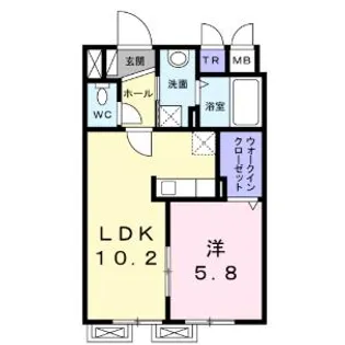 ヴィラ本町【1階】の間取り