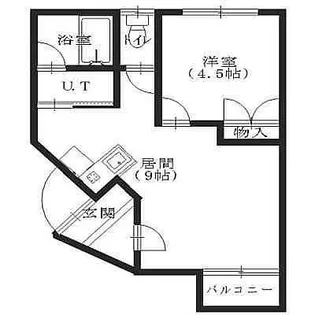 マンションノースロード【102号室】の間取り