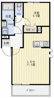 autunno中原西Ⅱ【3階】の間取り