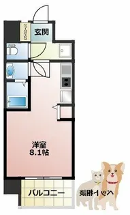 セレニテ十三ミラク【5階】の間取り