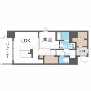 ファーストフィオーレ新町ファジスタ【4階】の間取り