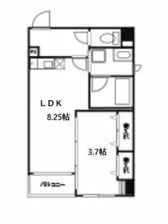 コンフォート松ヶ枝Ⅰ【3階】の間取り