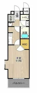 CITY SPIRE桜川Ⅱ【10階】の間取り