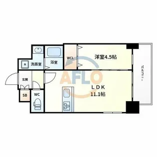 セントルイス京橋【2階】の間取り