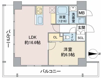 クレールシティ御器所【5階】の間取り