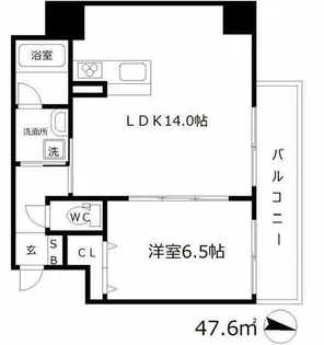 テラスコート梅田東【6階】の間取り