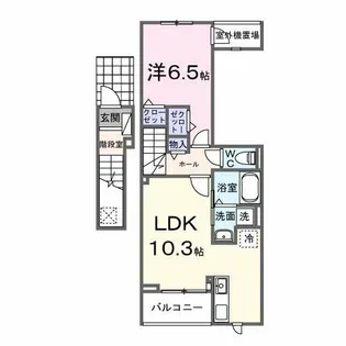 ネーベン パーク 7182【2階】の間取り