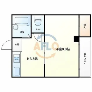 ロイヤル天王寺南【4階】の間取り