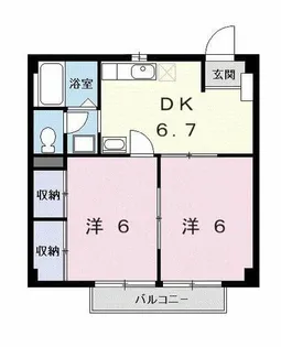 メゾングリーンサイド【1階】の間取り