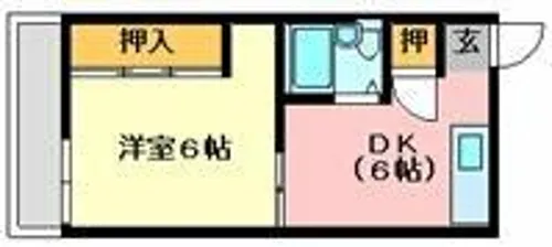 有田ハイム【302号室】の間取り