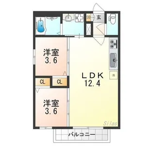 AVANTIO泉佐野【2階】の間取り