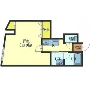 ルミエール美原【504号室】の間取り