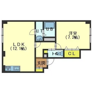 ベターアール北斗【2階】の間取り
