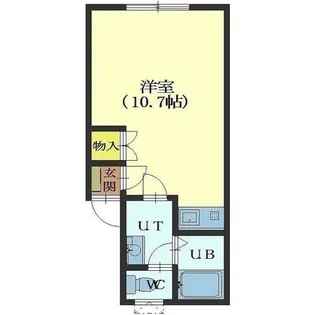 1Rの間取り画像