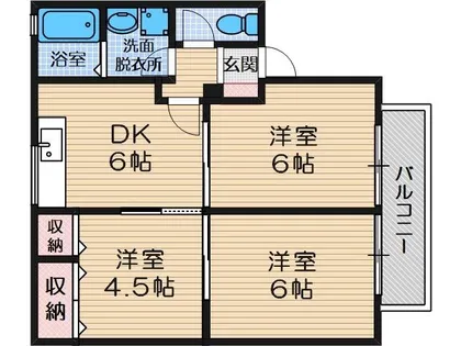 ヴィラボナール【1階】の間取り