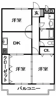 ディアコート横山【1階】の間取り