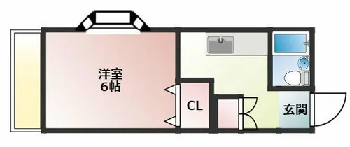 パルム天神東【101号室】の間取り