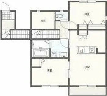ブルーム萱津 B【201号室】の間取り