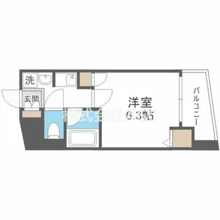 エイペックス大手通【5階】の間取り