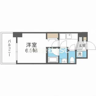 スプランディッド阿倍野【1207号室】の間取り