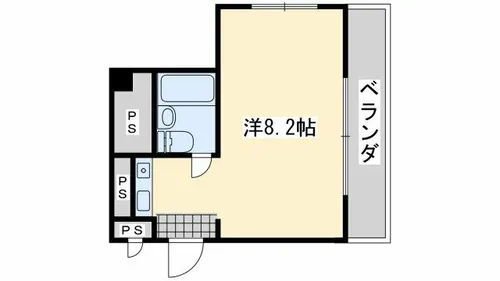 シャルマンフジ大体大【4階】の間取り