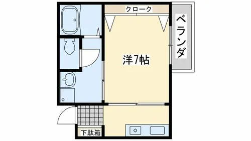 ロイヤル日根野【4階】の間取り