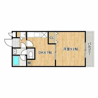 フジパレスヒサホ【1階】の間取り