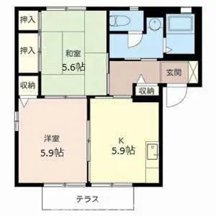 加東市上中(フォレスタ森本2)【1階】の間取り