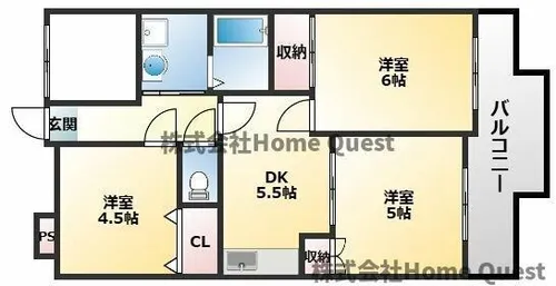 友井グレイス【202号室】の間取り