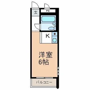 ピュアプレイス【112号室】の間取り