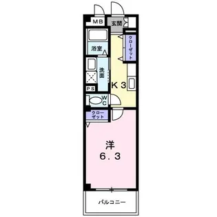 サンタモニカ【6階】の間取り