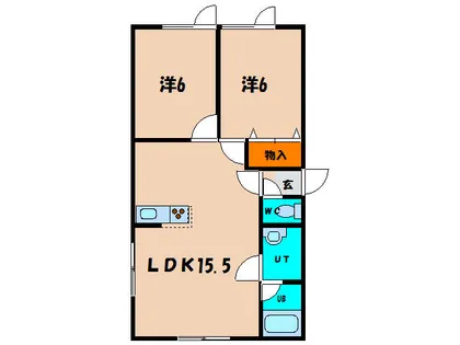 ラ・メゾン・ボワⅠ【1階】の間取り