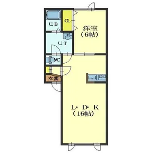 メゾンオフェリアⅠ【205号室】の間取り