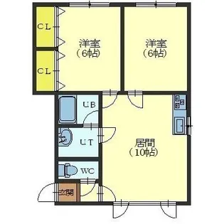 ハルハイムⅢ【2階】の間取り