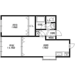 ファミールアプリコット【2-A号室】の間取り