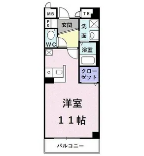ノールヴィクトワール【1階】の間取り